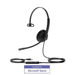 Yealink On-Ear USB Mono Headset - UH34-LITE-MONO